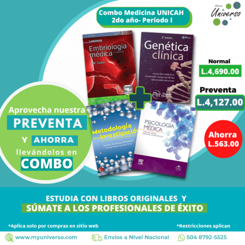 Paquete Libros Medicina UNICAH 2do Año