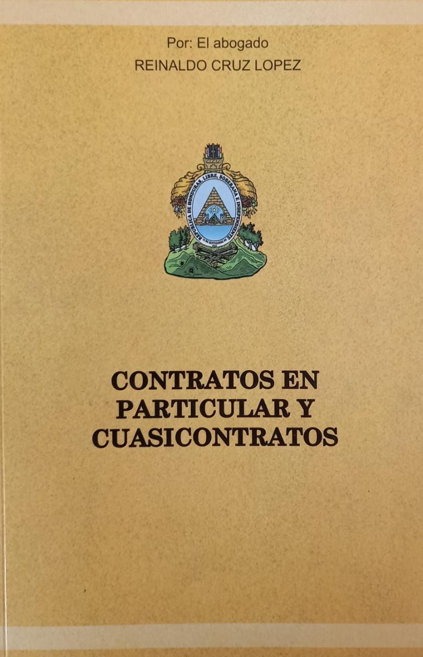 Libro Impreso- Contratos en particular y Cuasicontratos- Reinaldo Cruz Lopez