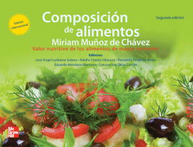 Libro Impreso Composición De Alimentos Miriam Muñoz De Chávez 2 edición