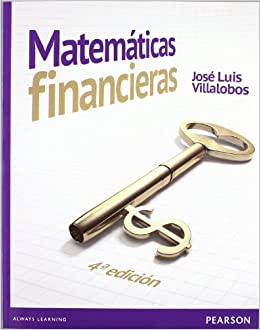 Libro impreso Matemáticas financieras José Luis Villalobos 4ed