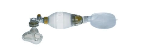 Resucitador Pediatrico de Silicona Laerdal Completo con Mascara y Estuche Rígido