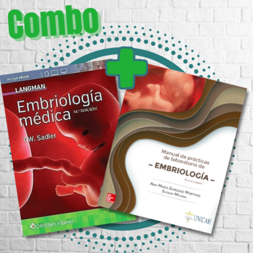 Combo Embriología Langman 14ed + MNL Embriología 2ed UNICAH