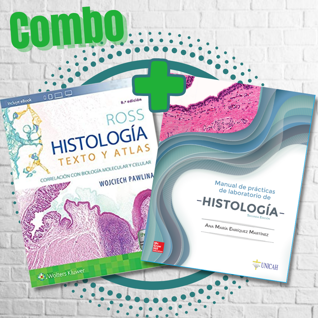 Combo Histología Ross 8ed + MNL Histología 2ed UNICAH (Compra en el sitio Web)