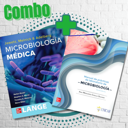 Combo  Microbiología Jawetz 28ed + MNL Microbiología 2ed UNICAH 50% Descuento