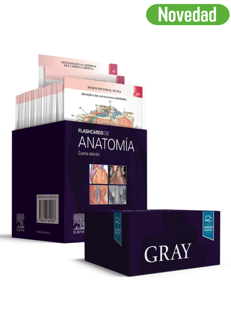 Novedad Gray. Flashcards de Anatomía 4ed