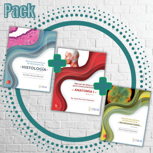 Pack Manuales Impresos Histología + Anatomía I + Neuroanatomía