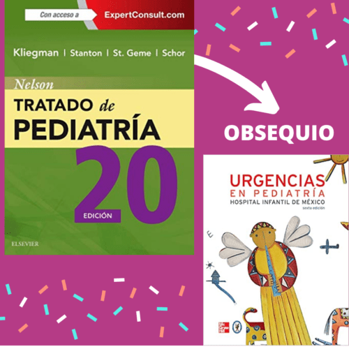 Oferta Especial Libro Impreso Nelson Tratado de pediatría 20ed + Obsequio (Urgencias en Pediatría. Hospital Infantil de México)