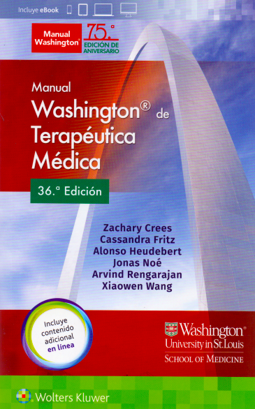 Libro Impreso Manual Washington de Terapéutica Médica 36ED (Incluye Ebook)