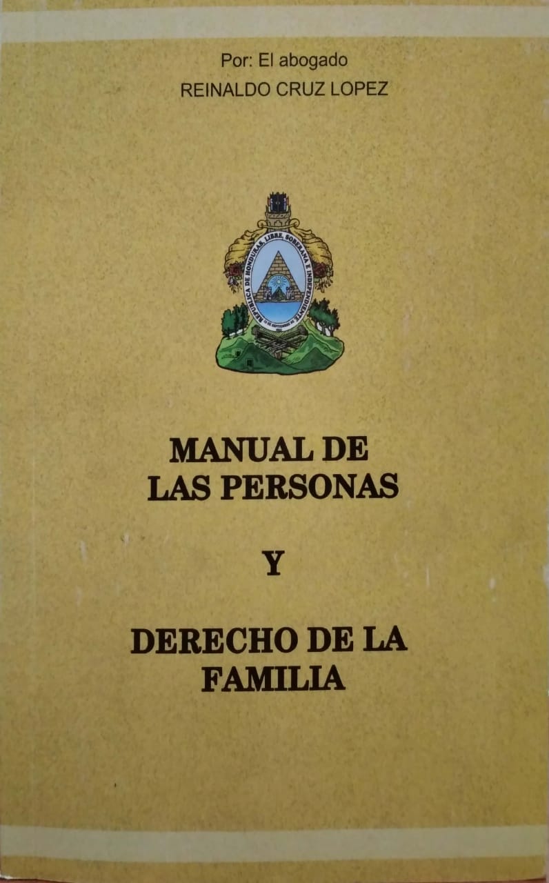 Libro Impreso- Manual de las Personas y Derechos de Familia- Reinaldo Cruz Lopez