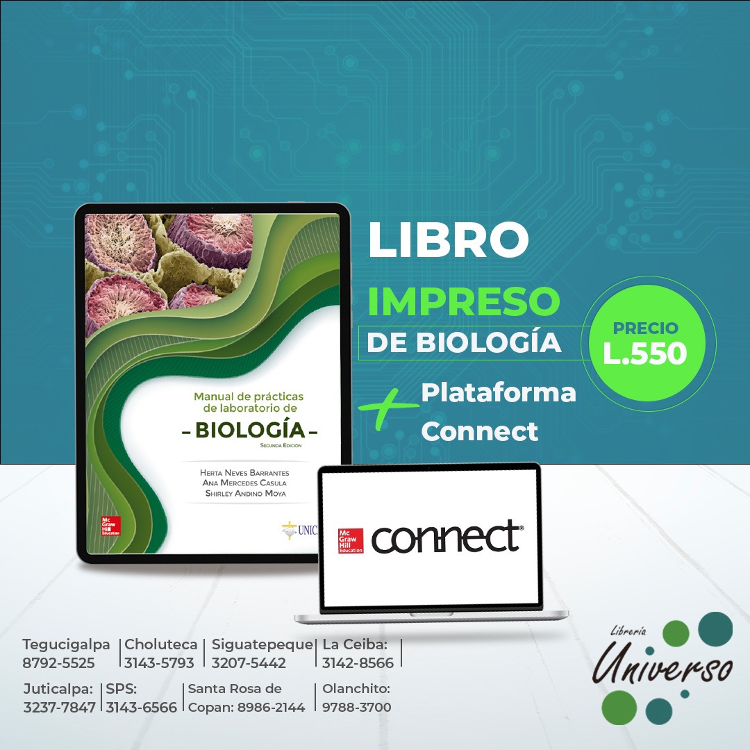 Libro Impreso Manual de Laboratorio de Biologia + Licencia de Connect