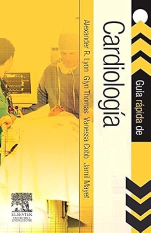 Cardiología: Guía rápida de Elsevier book cover with medical illustration
