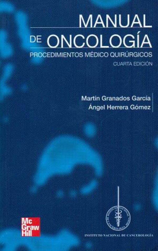Manual de Oncología, 4th Ed. book cover with authors' names